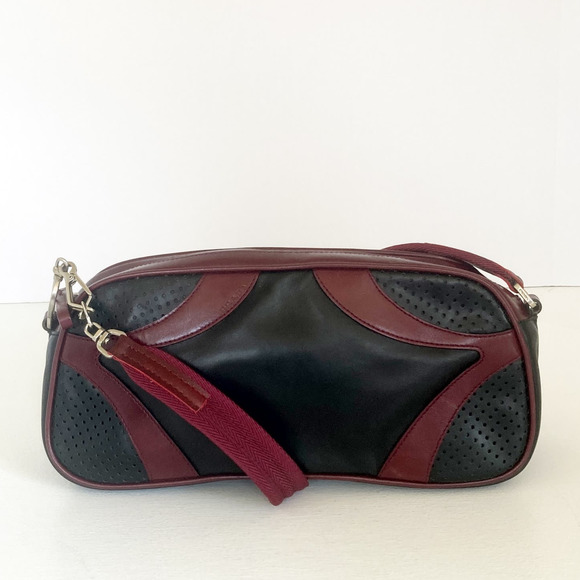 Prada Crossbody Bag in Burgundy and Dark Green - Picture 13 of 17